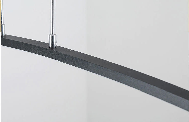 LumenNova カーブ ペンダントランプ 暖かいアンビエントLEDグロー付き