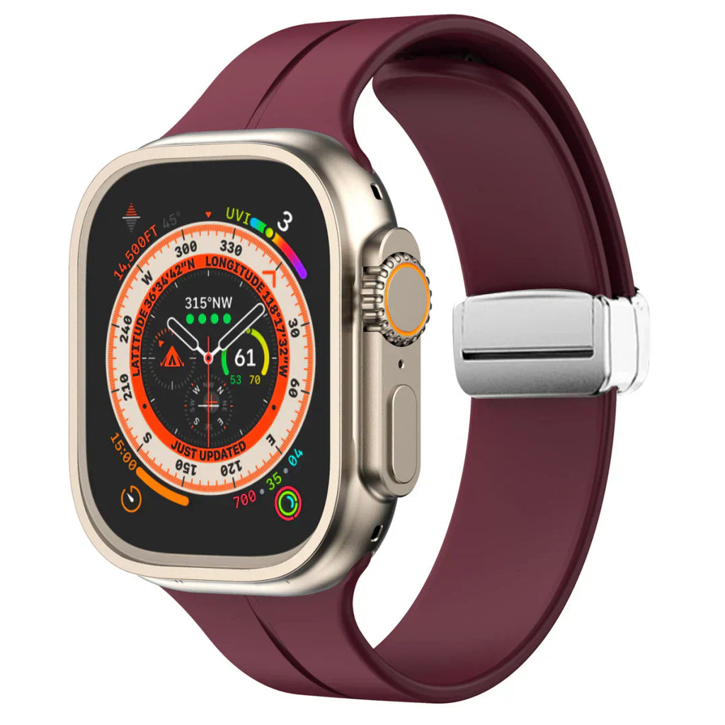 Apple Watch Band With Magnetic Silicone Closure Daily Wear