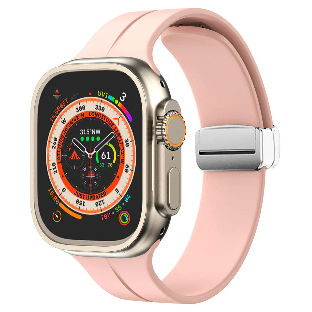 Apple Watch Band With Magnetic Silicone Closure Daily Wear