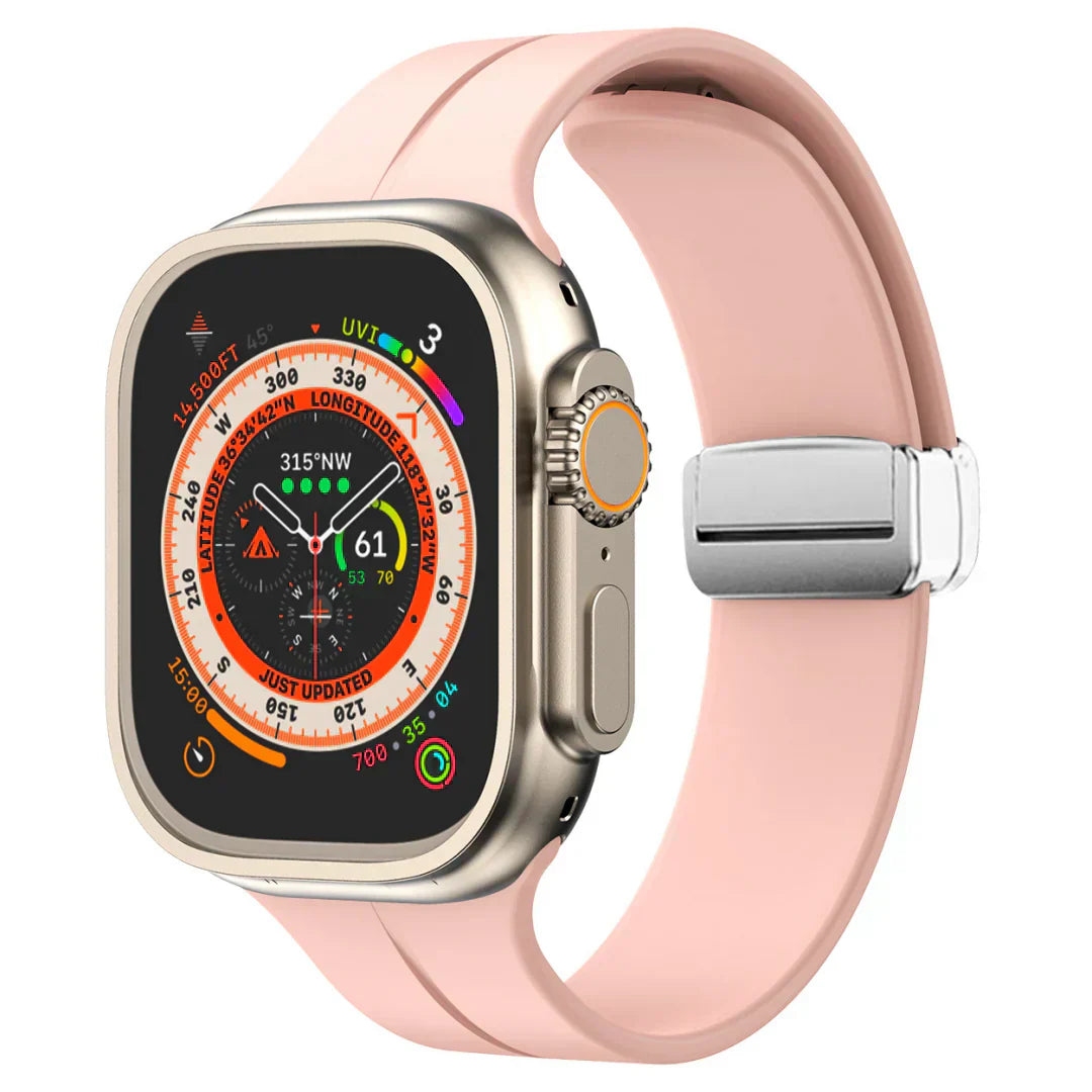 Apple Watch Band With Magnetic Silicone Closure Daily Wear