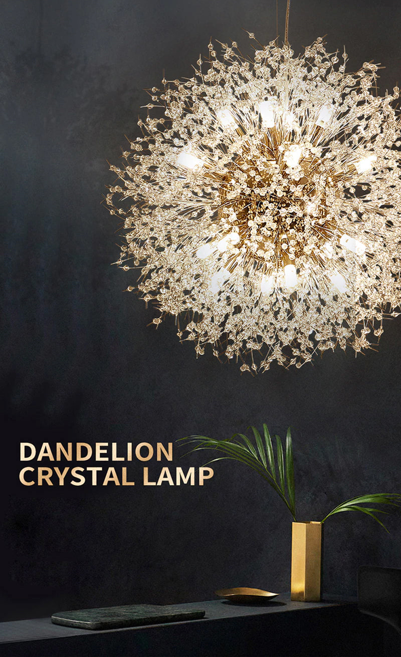 Lunara Lampada a Sospensione con Pendente di Dente di Leone Invertito Edizione