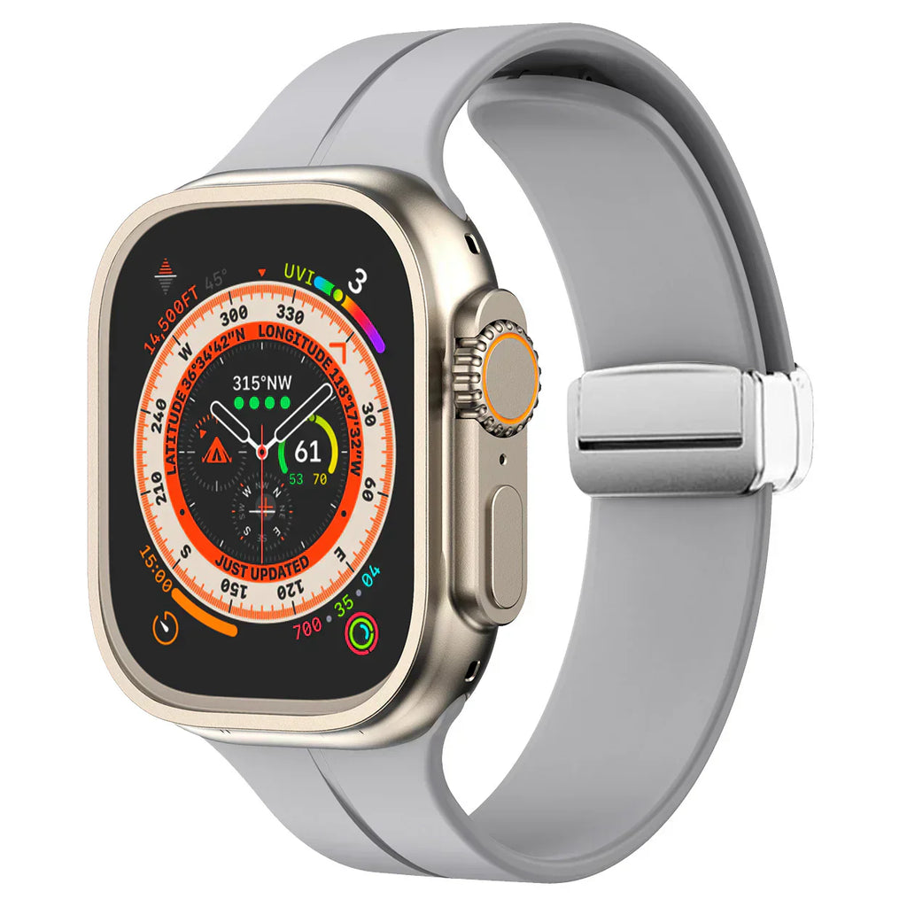 Apple Watch Band With Magnetic Silicone Closure Daily Wear