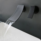 Sleek Single Lever Wall Mounted Waterfall Faucet for Bathroom Sink | Petprovac