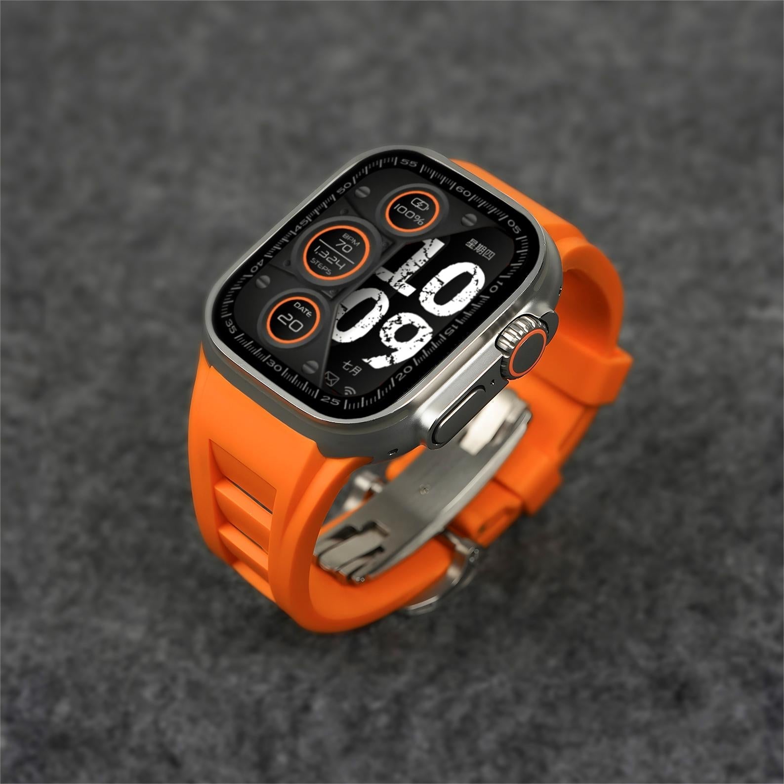Curea de ceas Zephra Sport FKM pentru Apple Watch | Petprovac