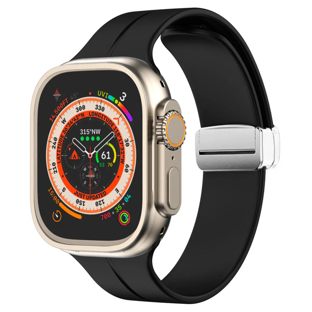 Apple Watch Band With Magnetic Silicone Closure Daily Wear