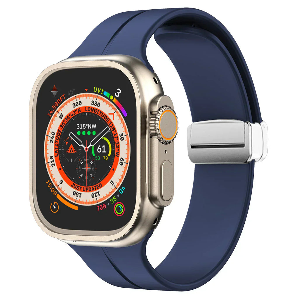 Apple Watch Band With Magnetic Silicone Closure Daily Wear