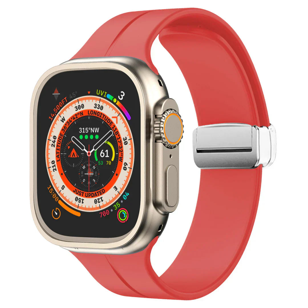Apple Watch Band With Magnetic Silicone Closure Daily Wear