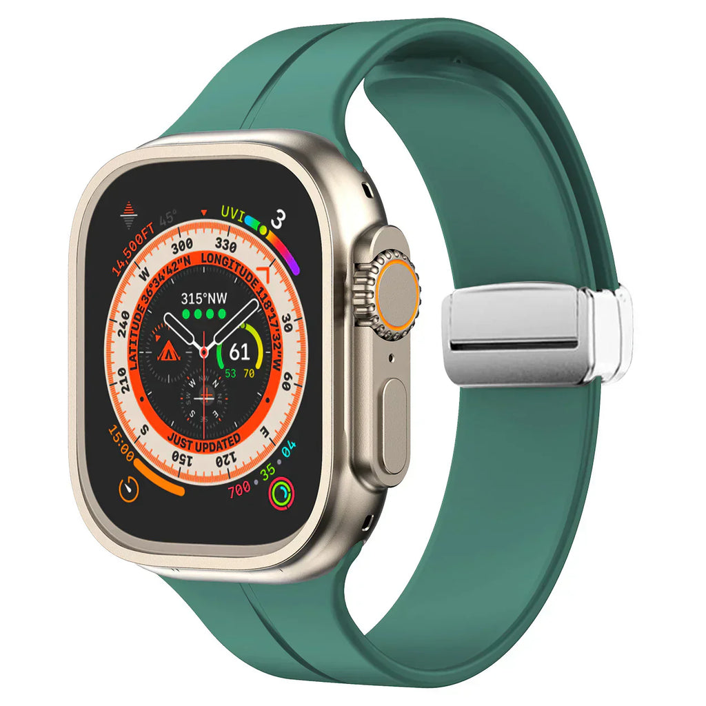 Apple Watch Band With Magnetic Silicone Closure Daily Wear