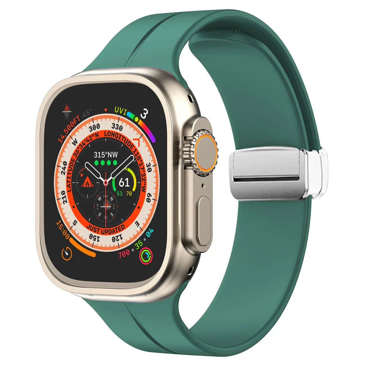 Apple Watch Band With Magnetic Silicone Closure Daily Wear