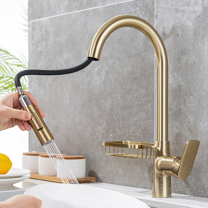 Single-Lever Kitchen Faucet With Pull-Down Sprayer, Hot And Cold | Petprovac