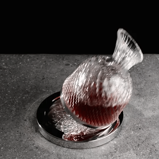 Virello | Karafka obrotowa 360° na najwyższej półce do wina i alkoholi