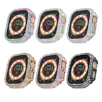 Carcasă completă LuxeGuard cu diamante și protector de ecran pentru Apple Watch