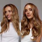 Infrared Ceramic Round Brush With LCD Display for Shine and Volume Curl