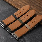 Handcrafted Canvas and Genuine Leather Watch Strap