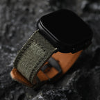Handcrafted Canvas and Genuine Leather Watch Strap