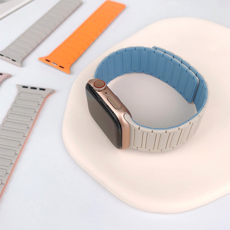 Magnetische siliconen lusband voor Apple Watch
