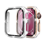 Sarung Kaca Keras Berlian Rhinestone GlimmerGuard Untuk Jam Tangan Apple