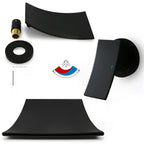 Sleek Single Lever Wall Mounted Waterfall Faucet for Bathroom Sink | Petprovac