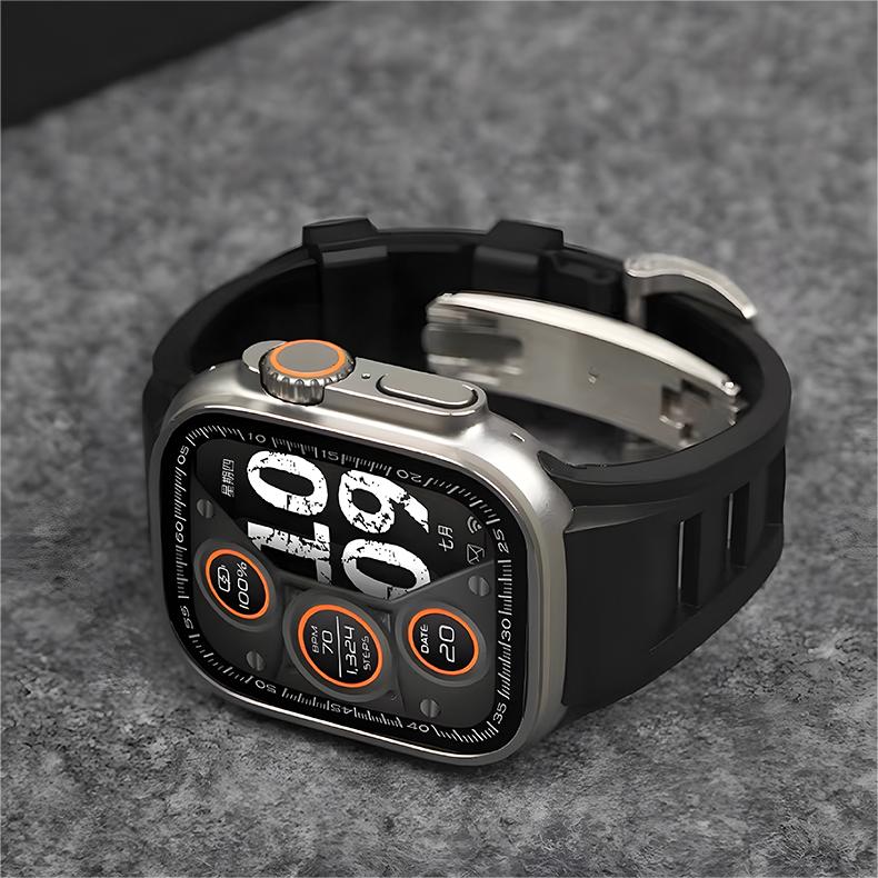 Curea de ceas Zephra Sport FKM pentru Apple Watch | Petprovac