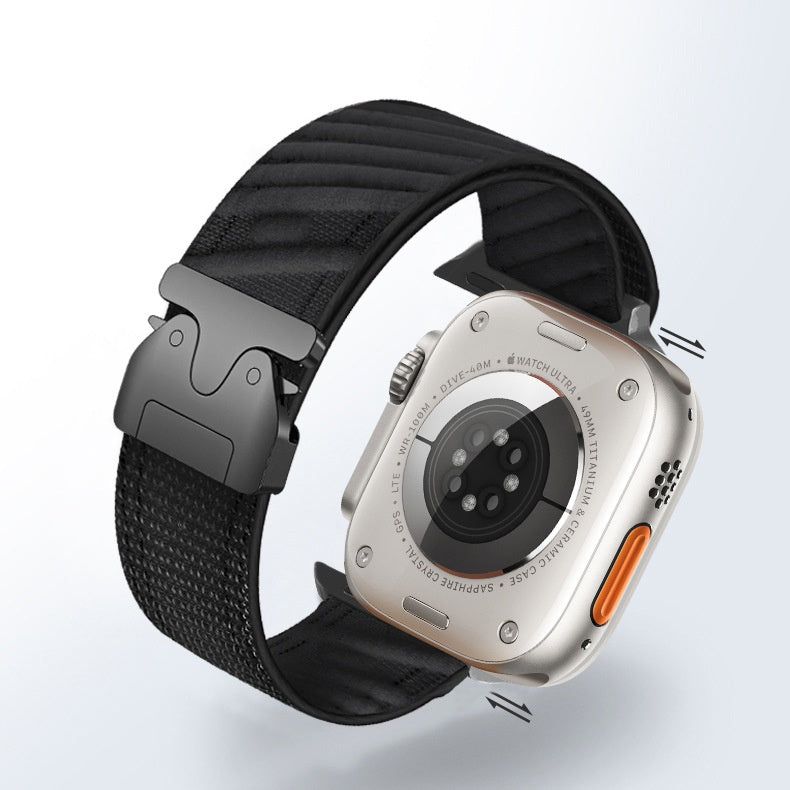 Marlowe Twill Nylon Strap With Parachute Buckle For Apple Watch