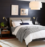 キラルーム ベージュ麻製円筒形吊り下げ灯 食堂用