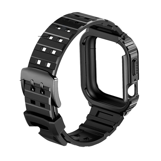 Kirrea Silicone Watch Strap With Stainless Steel Case For Apple Watch