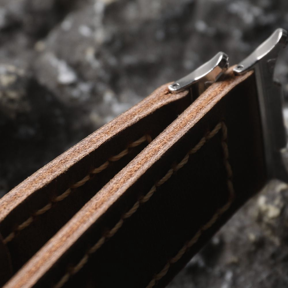 Kestrel | Handgemaakte robuuste stijl band voor ultra smartwatches - antiek bruin