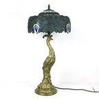 Aurena Tiffany-Style Table Lamp With Colorful Dome Shade