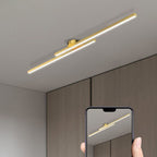LumenVale Minimalistisk Aluminium LED Semi-Flush Loftlampe til Stuer