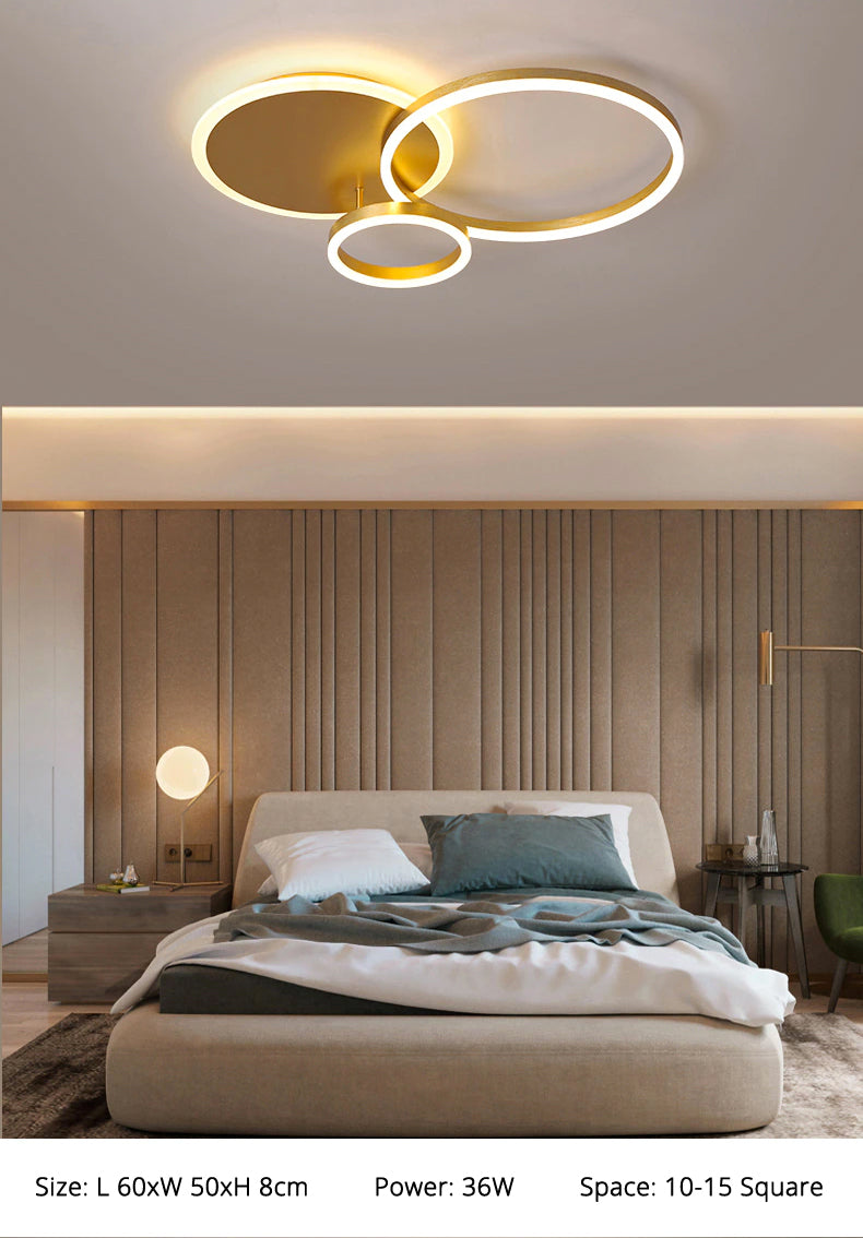 LunaRing Lampada da Soffitto LED con Morbida Luce Ambientale Tranquilla
