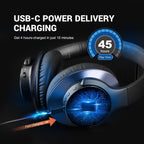 Auralink trådløse ANC-hovedtelefoner med USB-C-opladning og mikrofon