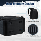 حقيبة ظهر معدات صيد بيسكيفن كبيرة لتخزين معدات الصيد مع 4 صناديق