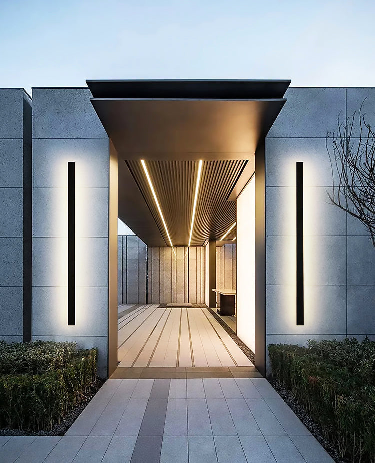 FjordLuma Nordisk Vandtæt Væglampe Med Blødt LED-lys