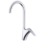 Brushed Deck-Mounted Kitchen Mixer Tap With Swivel Spout | Petprovac