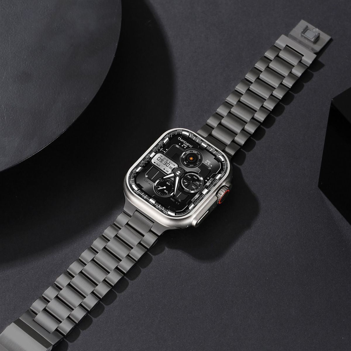 Kirrea Stainless Steel Watch Band Compatible With Apple Watch