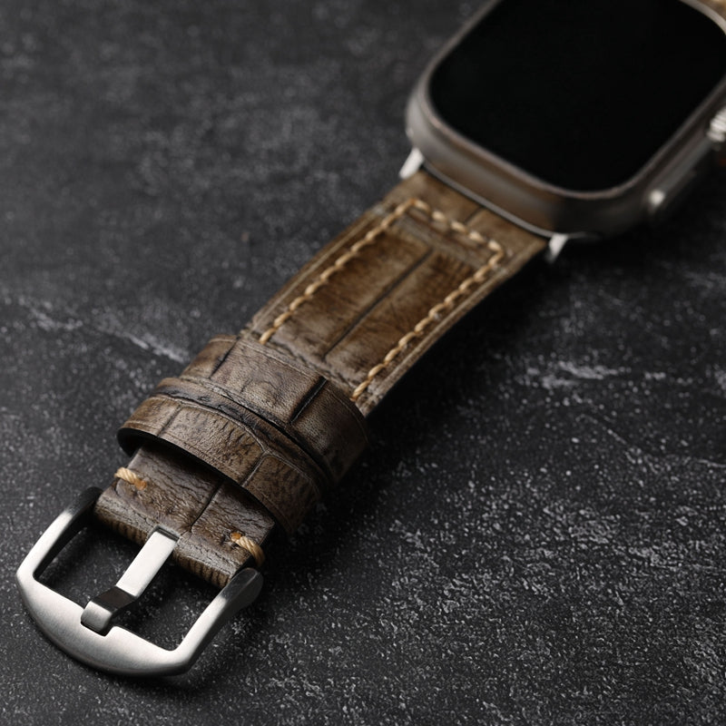 Handcrafted Top-Grain Cowhide Leather Strap For Apple Watch