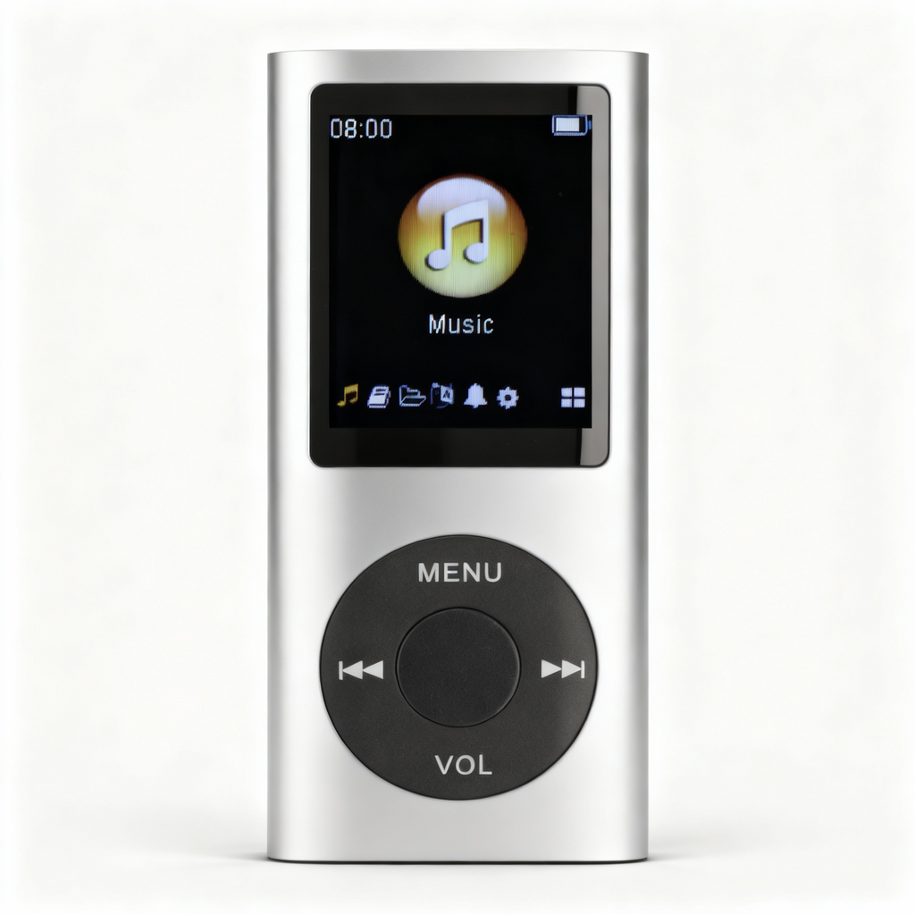 مشغل موسيقى ريترو – مشغل MP3 بسعة 64 جيجابايت وتصميم كلاسيكي مدمج