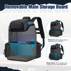 حقيبة ظهر معدات صيد بيسكيفن كبيرة لتخزين معدات الصيد مع 4 صناديق