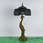 Aurena Tiffany-Style Table Lamp With Colorful Dome Shade