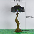 Aurena Tiffany-Style Table Lamp With Colorful Dome Shade