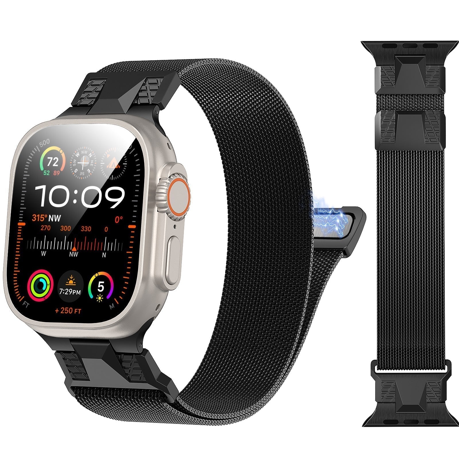 Tali Gelung Jalinan Milan dengan Penutup Magnetik