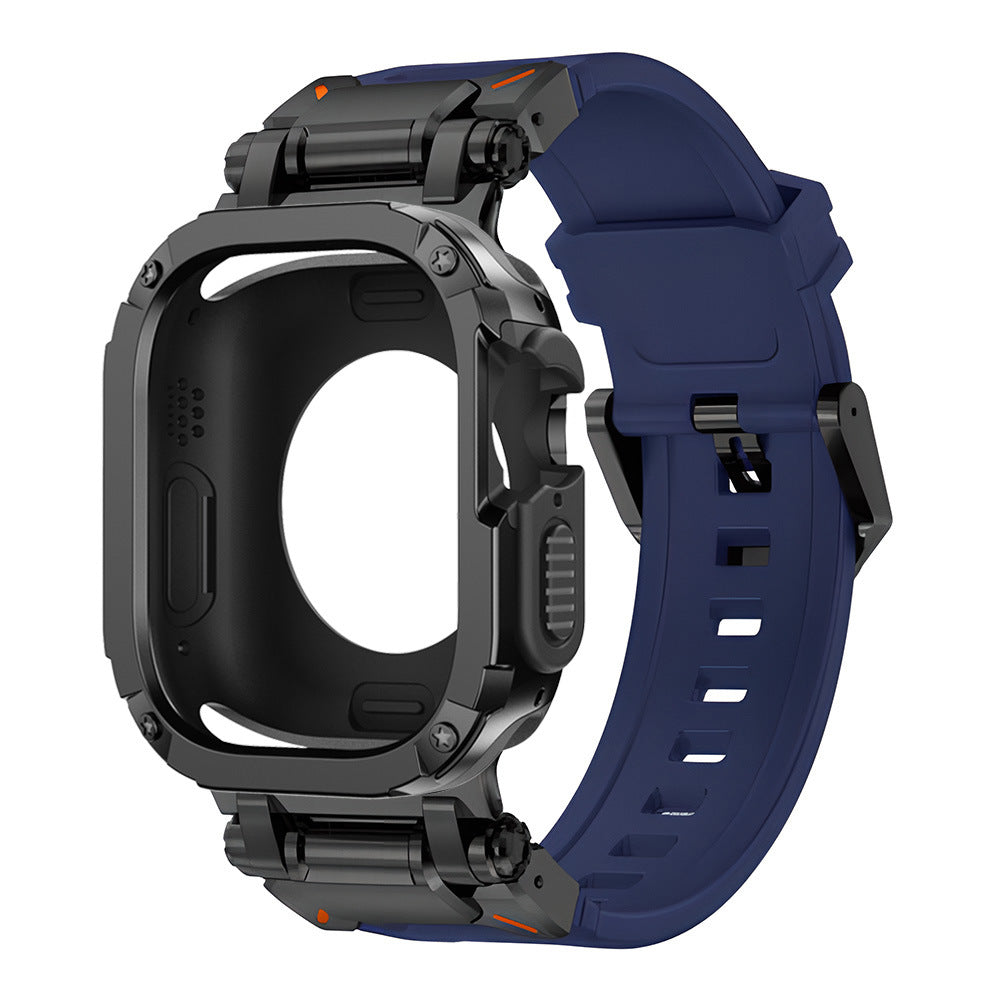 RavenTac タクティカルフルオロラバーストラップ + TPU/PC 2-in-1 ケース for Apple Watch