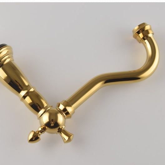 Marcelli vintage réz dupla fogantyús fürdőszobai csaptelep 3 lyukú mosdóhoz | Petprovac