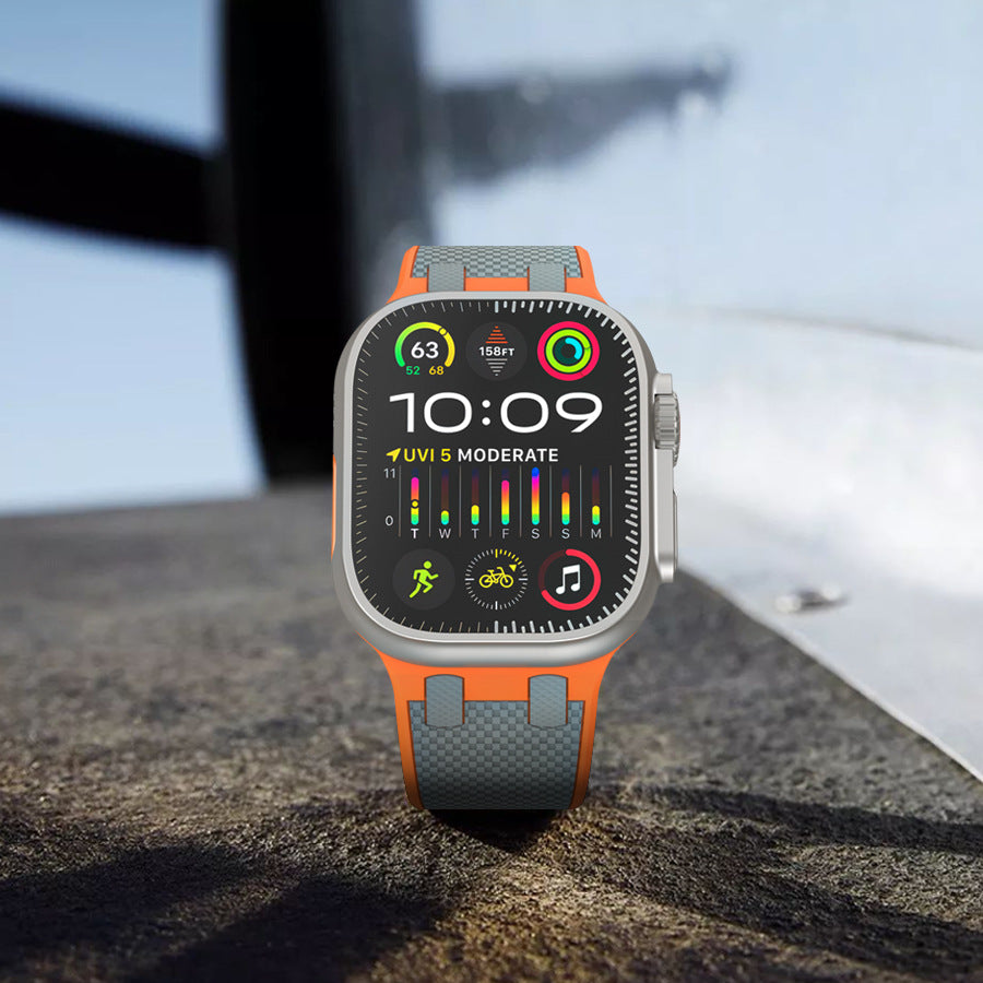 Kivra dobbeltfarvet silikonearmbånd til Apple Watch | Petprovac