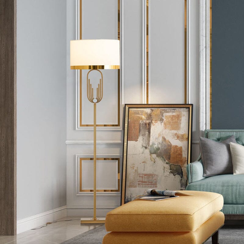 Aurelia | Art Deco Floor Lamp in Gold