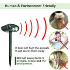 VerdeGuard solenergi ultrasonisk hjorteavskrekkende bevegelsesaktivert