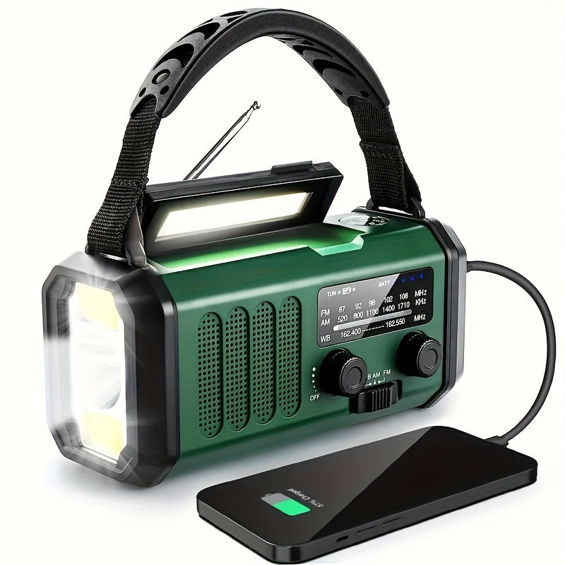 Radio awaryjne TheSandsberg NL z ładowarką USB i latarką dla turystów
