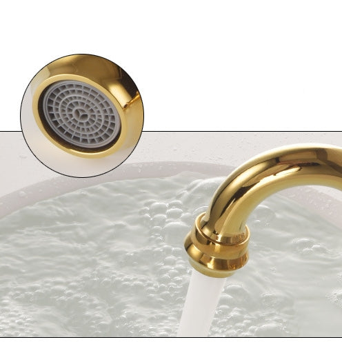 Marcelli vintage réz dupla fogantyús fürdőszobai csaptelep 3 lyukú mosdóhoz | Petprovac