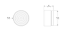 RippleGuard IP65 härdat glas vägglampa för utomhusbruk