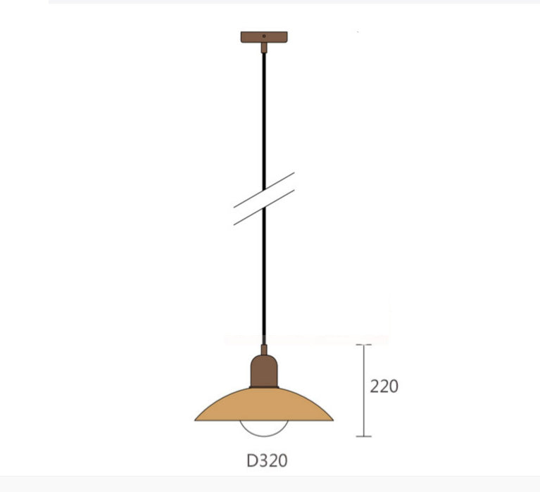 Lyraen Macaron Bauhaus Lampu Gantung LED Dengan Reka Bentuk Bawah Terbuka Untuk Ruang Makan